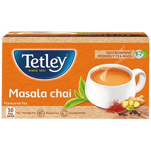 Tetley Masala Tea - Spiced & Flavourful Assam Blend,  100 g (50 Bags x 2 g each) -2.webp
